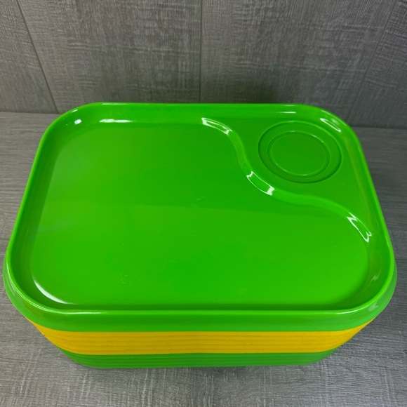 11 Ingrid Plate Snack Plastic Tray Lunch Vintage MCM 1970s Picnic Camping Patio - Picture 10 of 16